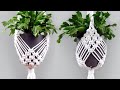 DIY Macrame Plant Hanger Easy NEW Diamond Design