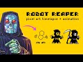 Making ‘Robot Reaper’ as a Neo Geo Pocket sprite | Pixel Art Timelapse