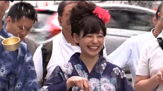 [Nana Takayama] Nana in a yukata is so cute! [Weathernews clipping]