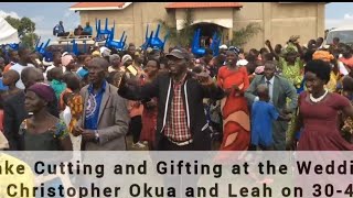 Cake Cutting and Gifting at the Wedding of Mr Christopher Okua and Leah.