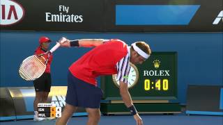 John Isner v Gilles Muller highlights (3R) - Australian Open 2015