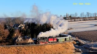 Die Fichtelbergbahn mit Volldampf und Dieselpower - Vorspannleistungen