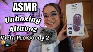 ASMR UNBOXING ALTAVOZ!🔊🎶 VIETA PRO GOODY 2 |Tapping \u0026 Talking| ASMR en español para dormir-Pandasmr