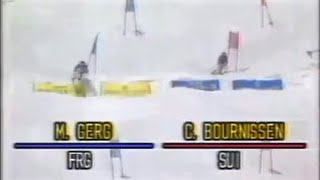 Chantal Bournissen wins parallel (Shiga Kogen 1989)