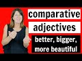 Comparative Adjectives - better, bigger, more beautiful - Learn English Grammar