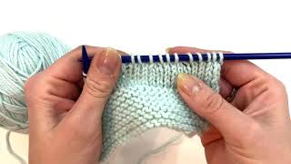 Fairy Little| How to K2Tog (knit two together) Right leaning decrease Continental Style