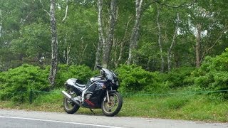 ビーナスラインをバイク（ＣＢＲ２５０Ｒ）で美ヶ原～霧ヶ峰を走る