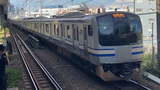 E217系Y-29編成 シュミレーター収録試運転 西大井通過