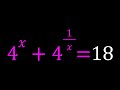 How To Solve A Beautiful Exponential Equation from Romania