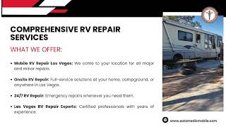 Top-Notch RV Repair Las Vegas: Your Trusted Mobile \u0026 Onsite Solution