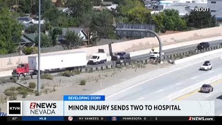 Crash involving two motorcycles at the I-80/U.S. 395 interchange sends both drivers to the hospital