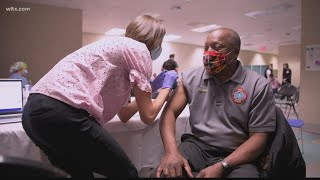 Columbia firefighters start to get COVID-19 vaccinations