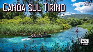 Fiume Tirino in CANOA il Fiume più Limpido d'Italia | Capod'Acqua Valle Ofena Gran Sasso Abruzzo