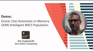 Oracle Cloud World 2024 Automatic In-Memory Sizing Demo