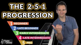 2-5-1 Chord Progression: 5 Levels from Beginner to Pro