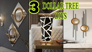 3 DOLLAR TREE DIYS Luxury Lamp & Wall Decor | High-End Home Decor on a Budget | Craft Angel