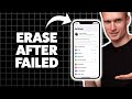 How To Erase iPhone After Failed Passcode Attempts 2026 (Step-By-Step Tutorial)