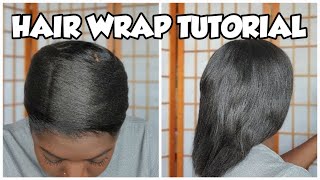 HOW I WRAP AND UNWRAP MY RELAXED HAIR | night-time routine to preserve straight flat ironed hair