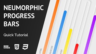 HTML | CSS Neumorphic Progress Bars (Quick Tutorial)