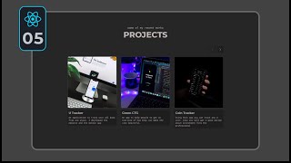 #05 Complete React Portfolio Website Project | Home (Projects Section)