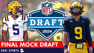 FINAL 2024 NFL Mock Draft By Chat Sports Ft. A TRADE In Round 1 & Pick Projections