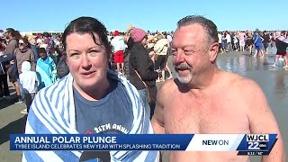 Tybee Island hosts annual New Year's Day Polar Plunge