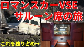 【引退間近】小田急ロマンスカーVSEの半個室「サルーン」を一人で利用！