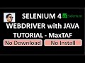 Selenium WebDriver | Selenium Java | Selenium Tutorial for Beginners | Selenium Java Tutorial MaxTAF