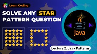 Java Star Pattern Program(Logic) | Learn Coding