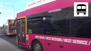 Scania L94UB CNG (Custom Coaches CB60A) - Departing Adelaide Airport Bus Stop (Admet)