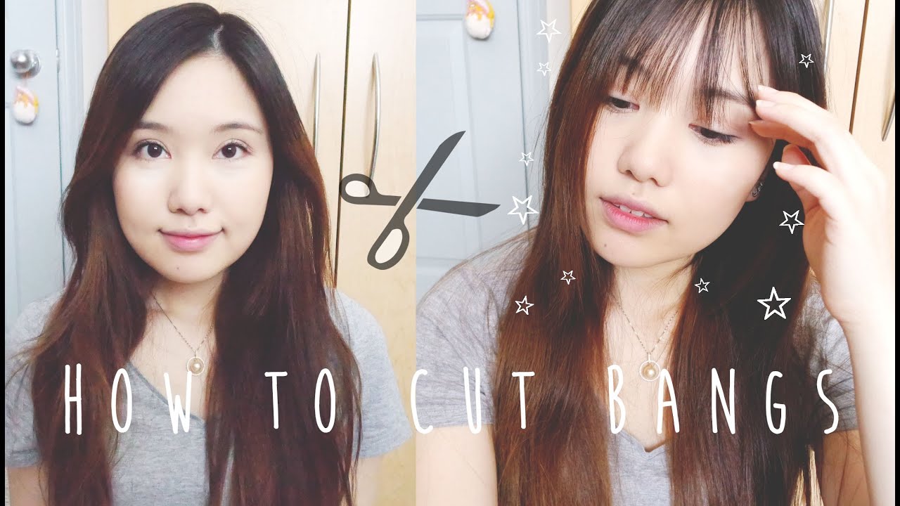 How To Cut Bangs Youtube