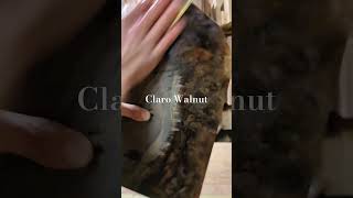 【杢入り、クラロウォールナット一枚板のオイル塗装！】Figured Claro Walnut Oil Finished. CuttingBoard.