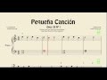 Pequeña Canción Partitura de Piano Muy Fácil para Principiantes Opus 39 Nº1