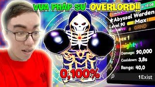 Nhân 2x SỠ HỮU VUA PHÁP SƯ OVER LORD  TỈ LỆ 0,100% UPDATE 7 ANIME DEFENDER