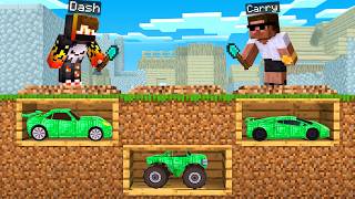 Carry Vs Dash : Who Mined the Best Car in Minecraft???