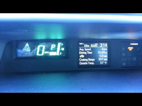 Toyota Prius C How to Change Speedometer mph to km Toyota Prius C How to Change Speedometer mph to km