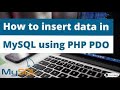 How To Insert Data Into The Database Using PHP Mysql PDO Method | PDO Method To Insert Data Into DB
