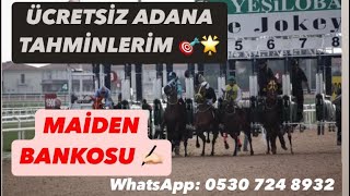 12 Ocak pazar Adana tahminleri ; whatsapp iletişim 0530 724 89 32.