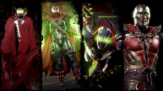 Spawn - Intros & Victories - All Main Color Skins - Mortal Kombat 11