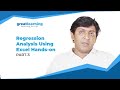 Regression Analysis using Excel Hands-On | Predictive Modelling [Part (3/4)] -Tutorial for Beginners