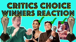 Critics Choice Winners 2025 | Reaction and Discussion |The Substance and Wicked Take 3 Awards Home!