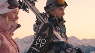 A Day in LAAX, Switzerland with Tess Ledeux and Kelly Sildaru