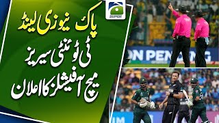Match officials named for Pakistan, NZ T20 series