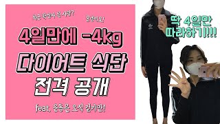 [DIET VLOG] 4일만에 -4kg 감량! 급찐급빠 다이어트 식단으로 확찐자 탈출하기 / 운동은 오직 걷기만! / 명절 폭식 후 다이어트 브이로그