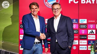 Die Vorstellung von Christoph Freund als neuer Sportdirektor des FC Bayern 🔴⚪️