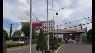 라오스인 (LAOS IN.) 첫번째 라오스 여행길 왓타이 공항에서 비엔티안 워킹 스트리트 가는 길 Laos Vientiane by bicycle