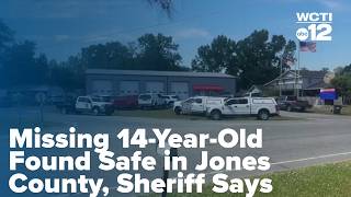 Missing 14-Year-Old Found Safe in Jones County, Sheriff Says