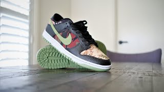 Nike Dunk Low - Crazy Camo, Close look and On-feet review