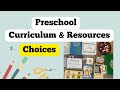 Preschool Curriculum Choices and Tools For Homeschooling