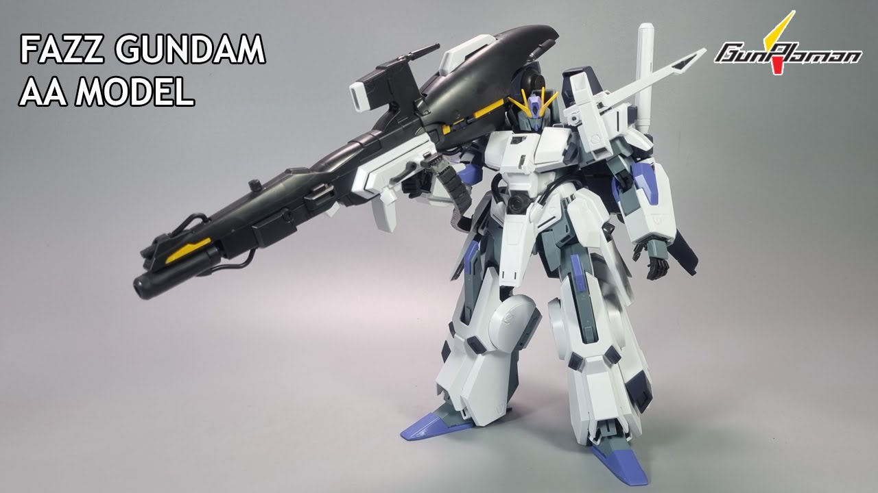 MG 1/100 FAZZ GUNDAM [AA MODEL] - YouTube